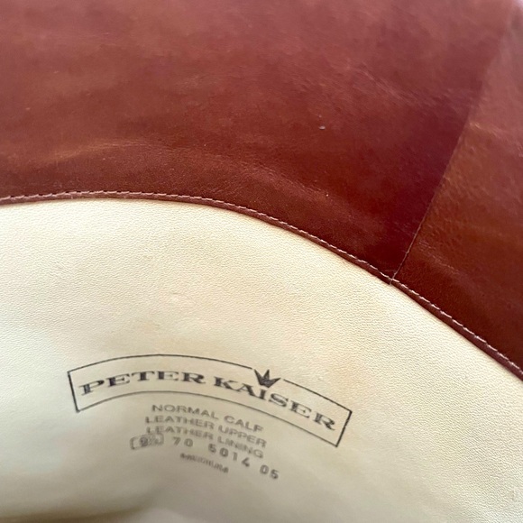 Vintage Peter Kaiser Tobacco Brown leather boots made in Germany - Picture 7 of 10